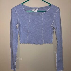 Princess Polly Light Blue Crop Top